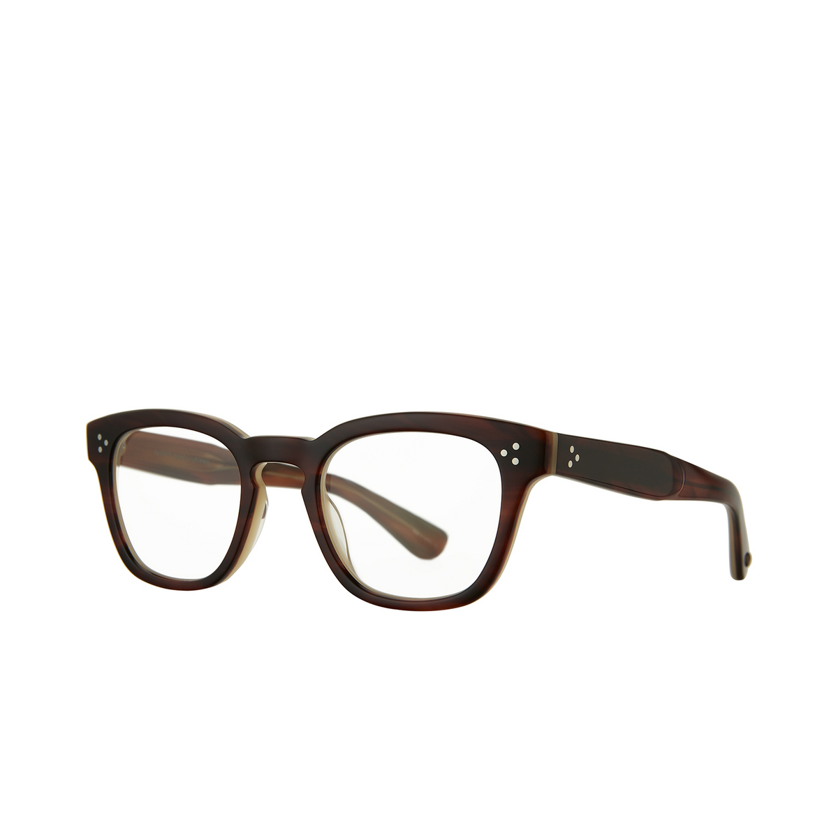 Garrett Leight REGENT Eyeglasses WHT Whiskey Tortoise - three-quarters view