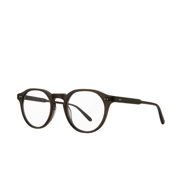 Garrett Leight ROYCE Eyeglasses BLGL black glass - three-quarters view