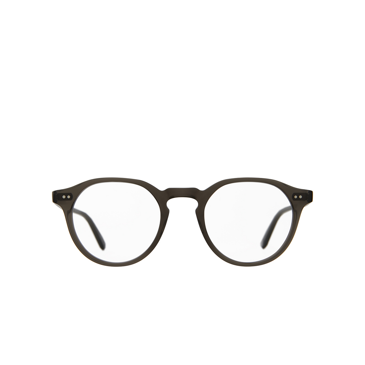 Garrett Leight ROYCE Eyeglasses BLGL Black Glass - front view