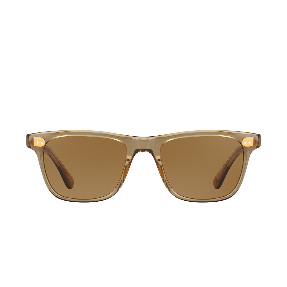 Garrett Leight® Square Sunglasses: Wavecrest Sun color Bgb-sfsbl-plr Bottle Glass Brown - product thumbnail 1/2