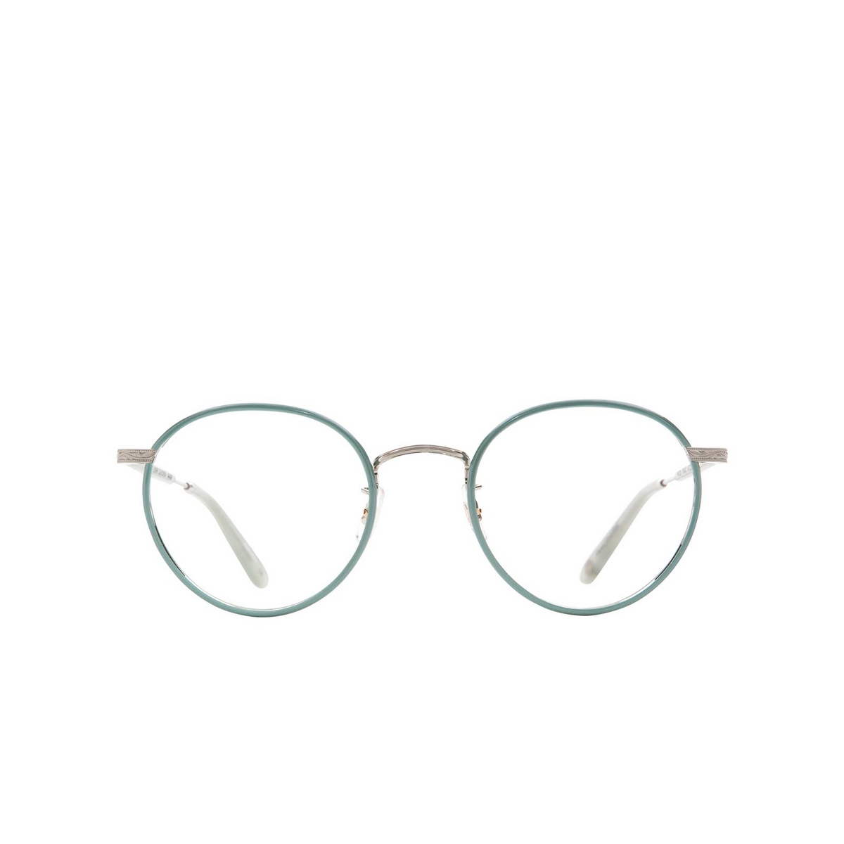 Garrett Leight® Round Eyeglasses: Wilson color Sage-seafom Spl-bs-sf - front view.