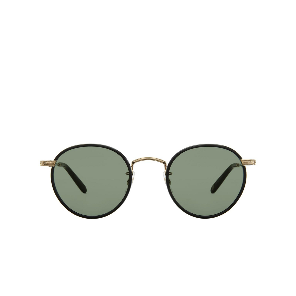 Garrett Leight WILSON Sunglasses BK-G-BK/SFPG15 Black-Gold - front view