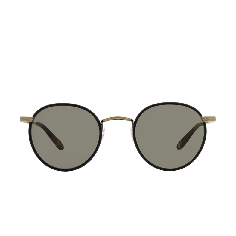Garrett Leight WILSON Sunglasses MBK-MST/PGY matte black - tortoise - 1/3