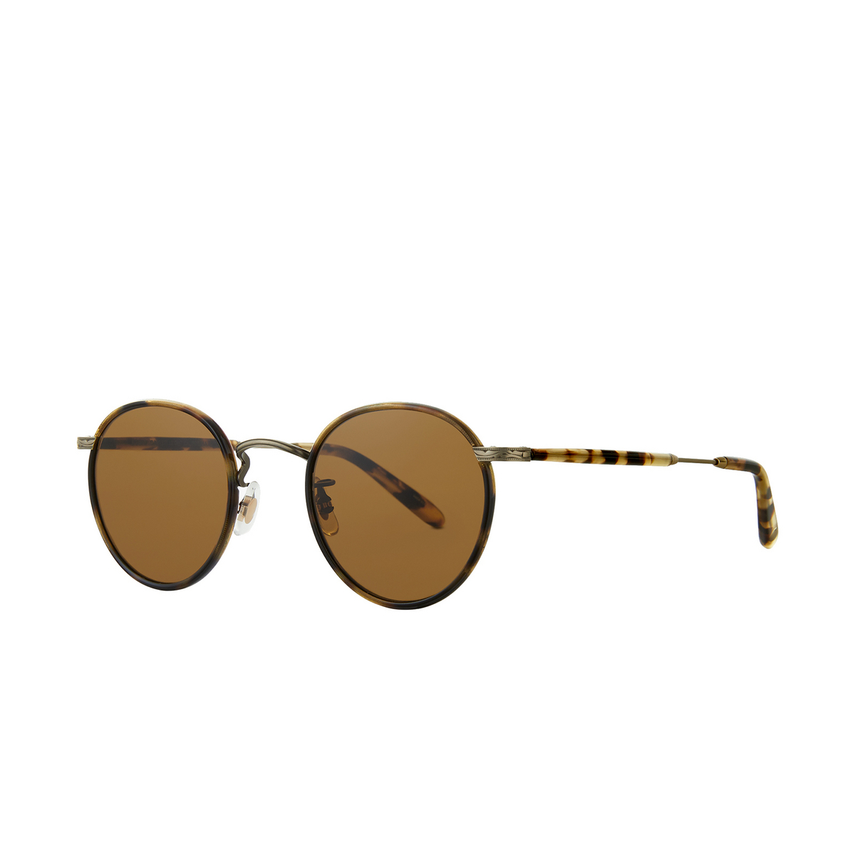 Garrett Leight® Round Sunglasses: Wilson Sun color To-atgii-yt/sfp Tort-antique Gold - product thumbnail 2/2
