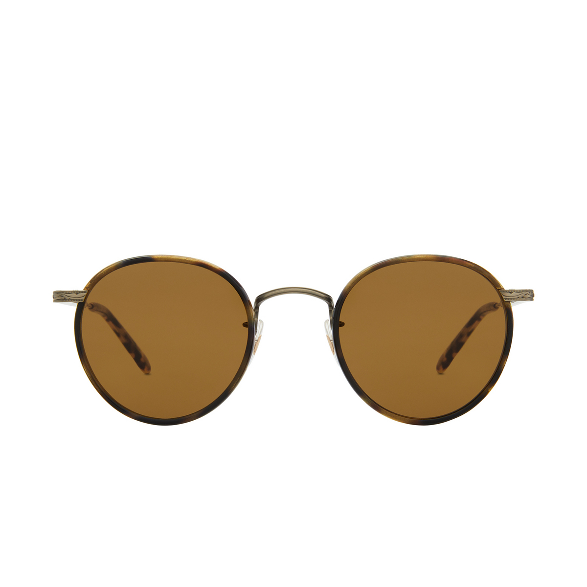 Garrett Leight® Round Sunglasses: Wilson Sun color To-atgii-yt/sfp Tort-antique Gold - 1/2