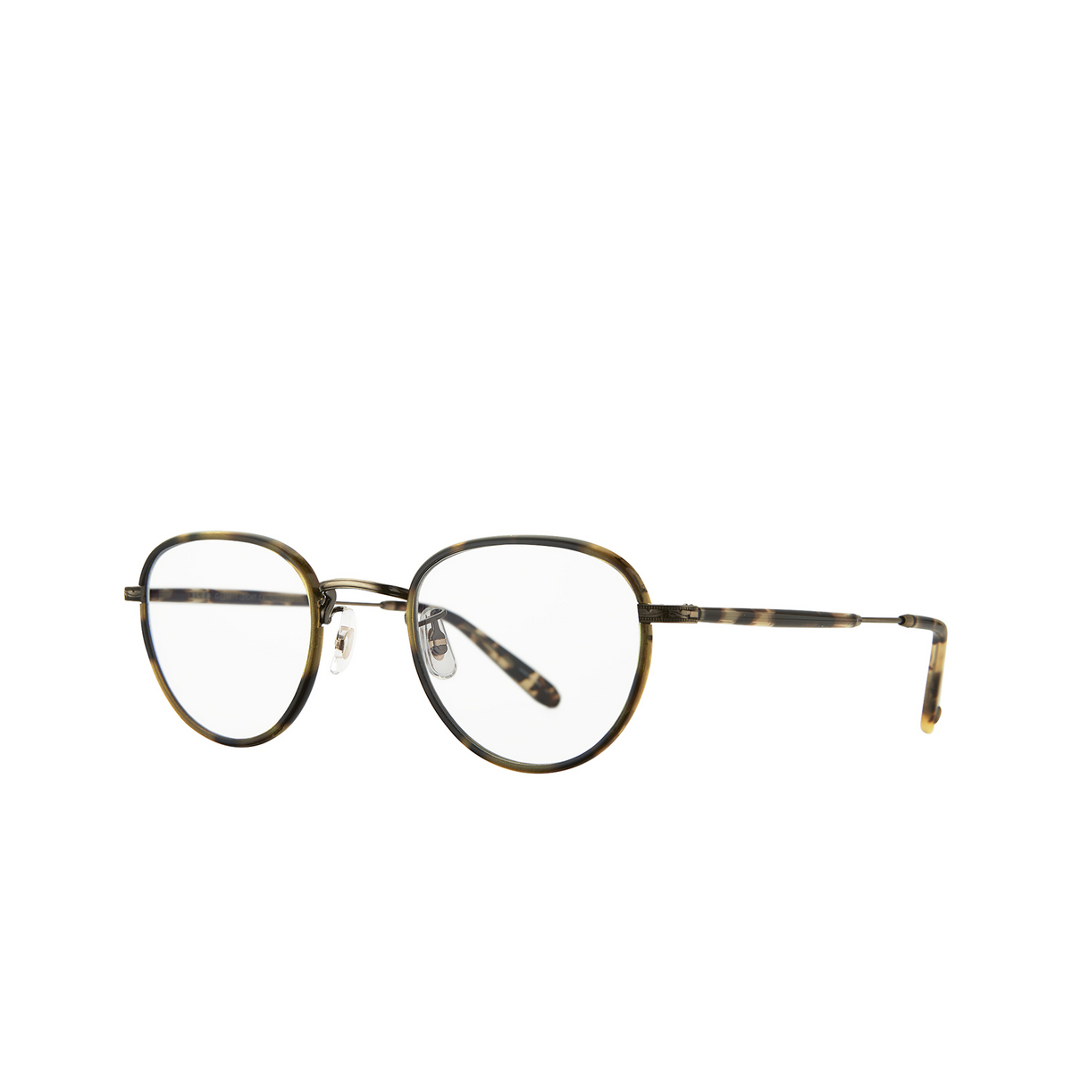 Garrett Leight WILTERN Eyeglasses TO-BG-YT Tortoise - Brushed Gold - three-quarters view