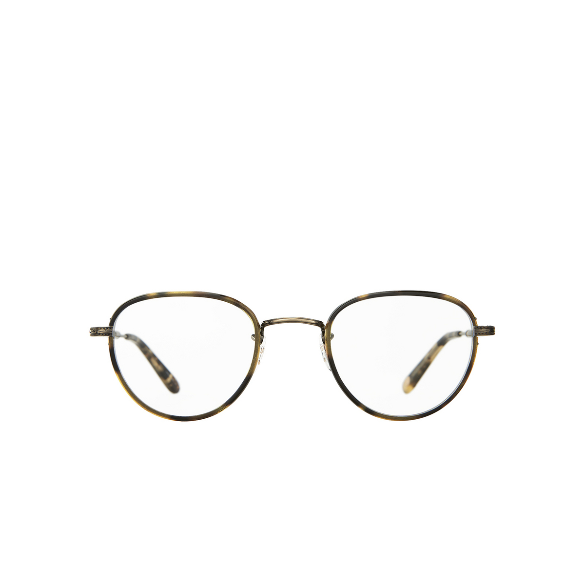 Garrett Leight® Square Eyeglasses: Wiltern color Tortoise - Brushed Gold To-bg-yt - front view.
