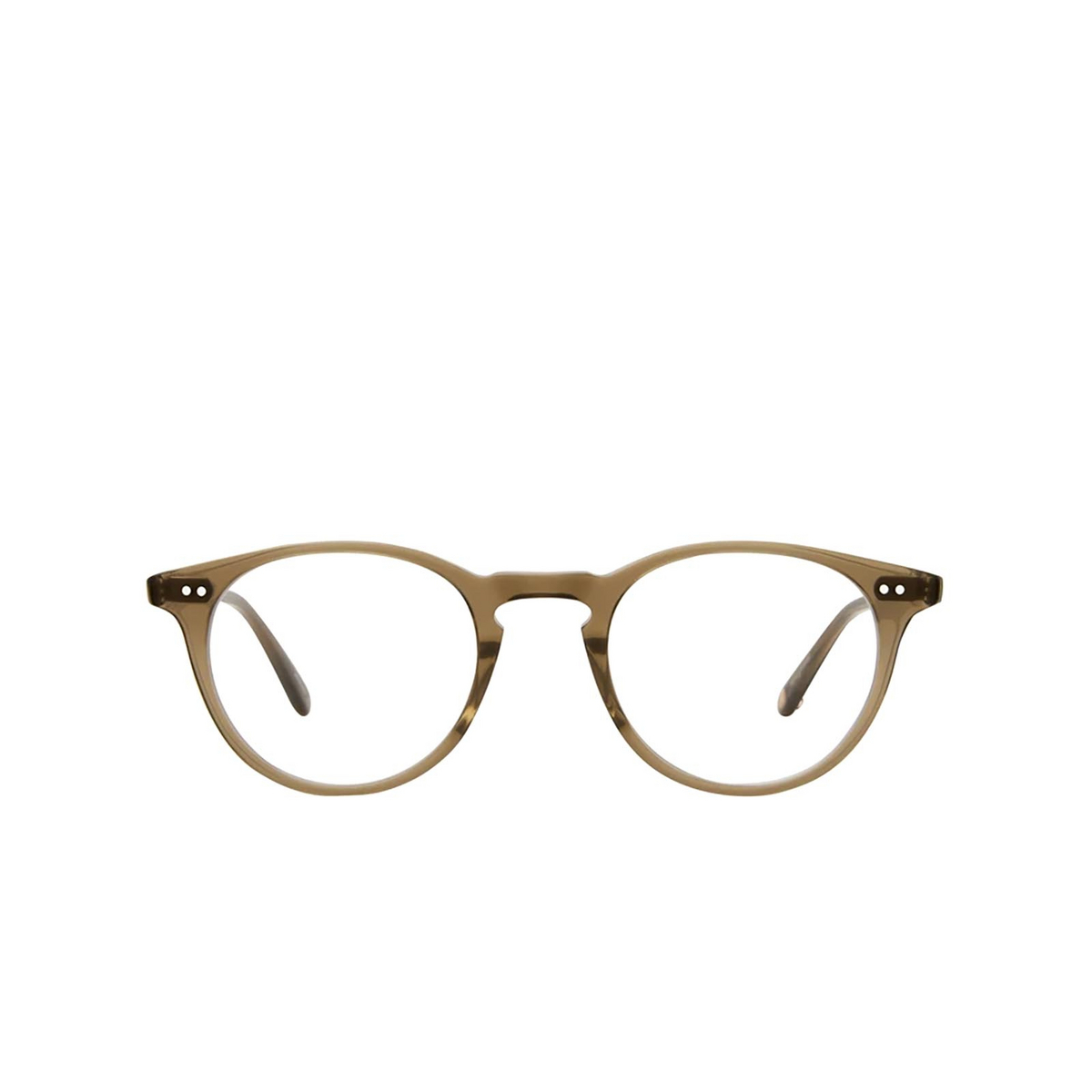 Garrett Leight® Round Eyeglasses: Winward color Olio - front view.