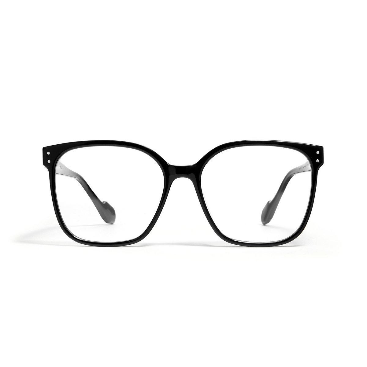 Gentle Monster® Square Eyeglasses: Ata color 01 Black - front view