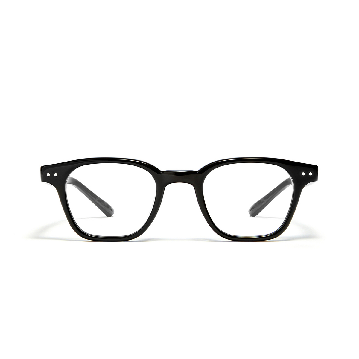 Gentle Monster® Square Eyeglasses: Cato color Black 01 - front view.
