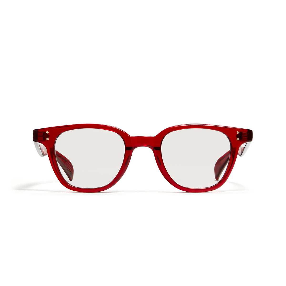 Gentle Monster® Square Eyeglasses: Dadio color RC1 Red - front view