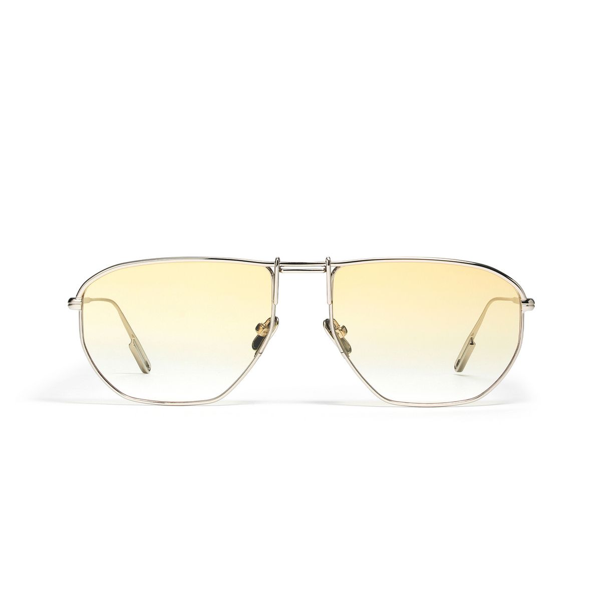 Gentle Monster® Aviator Eyeglasses: Elephant color Silver 02-Y - front view.