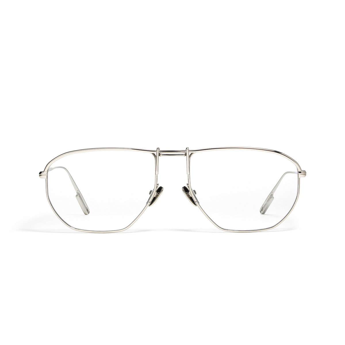 Gentle Monster® Aviator Eyeglasses: Elephant color Silver 02 - front view.
