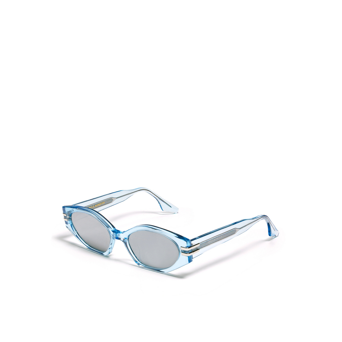 Gentle Monster GHOST Sunglasses BLC1 Clear Blue - three-quarters view
