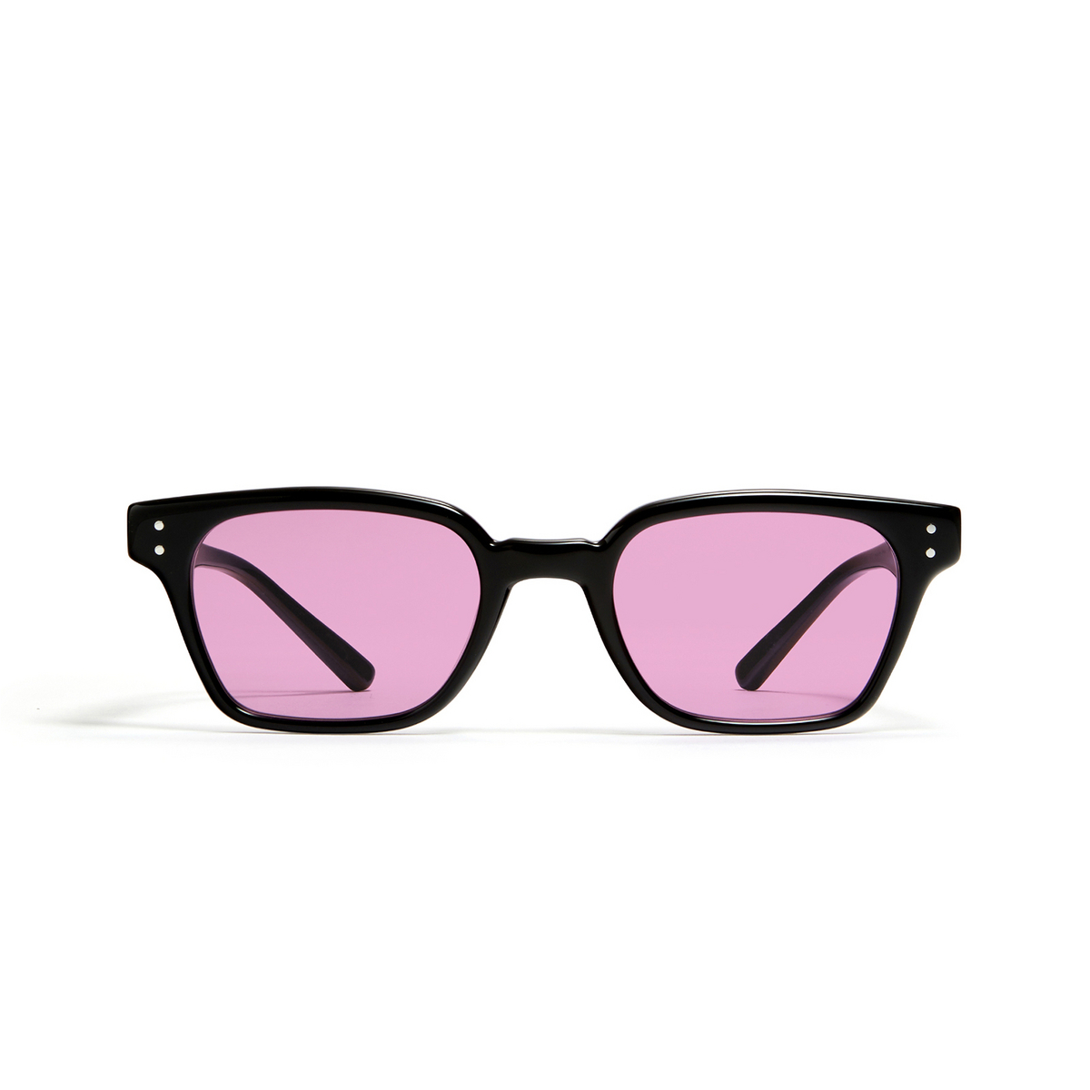 Gentle Monster® Rectangle Eyeglasses: Leroy color Black 01-V - front view.