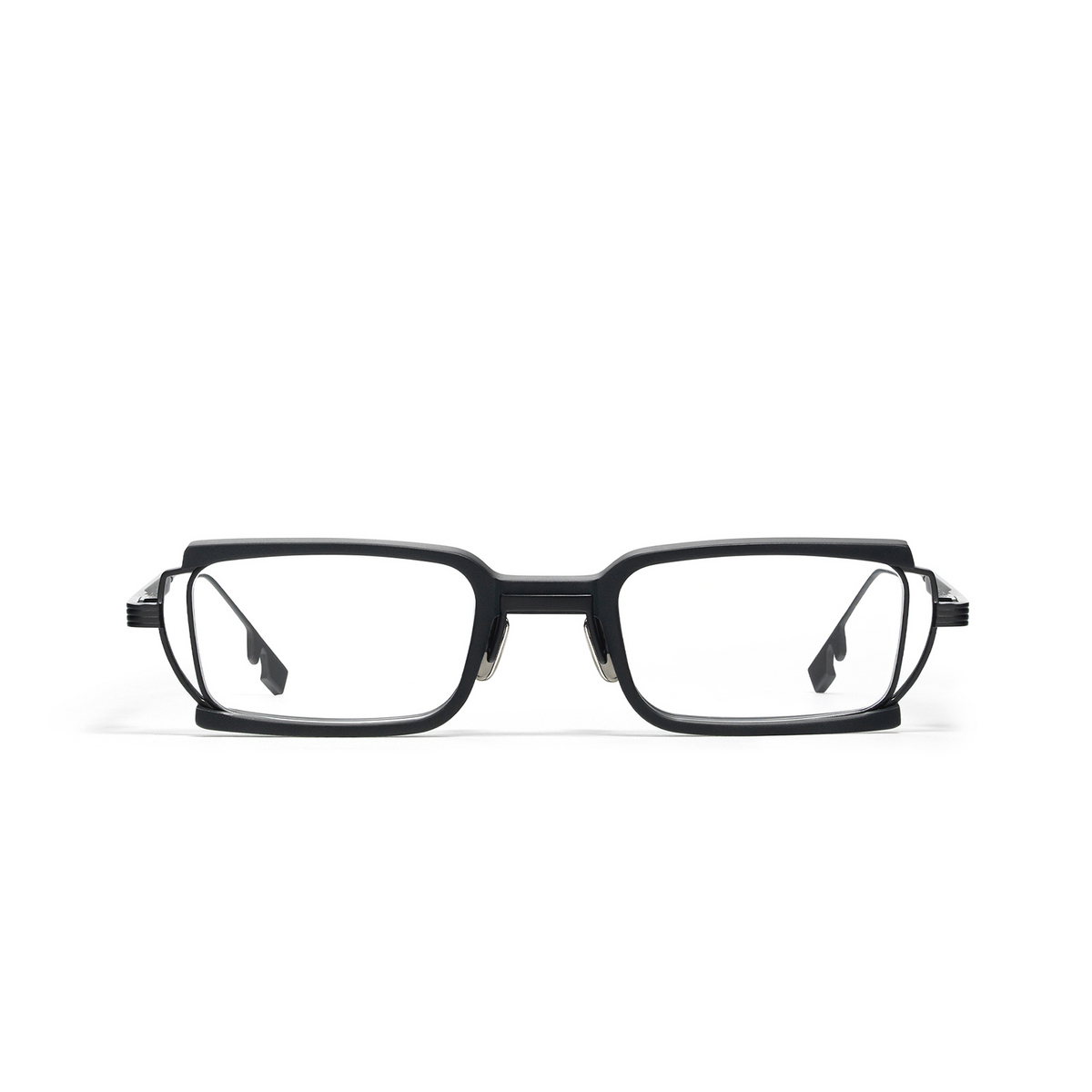 Gentle Monster® Rectangle Eyeglasses: Soa color Black M01 - front view.