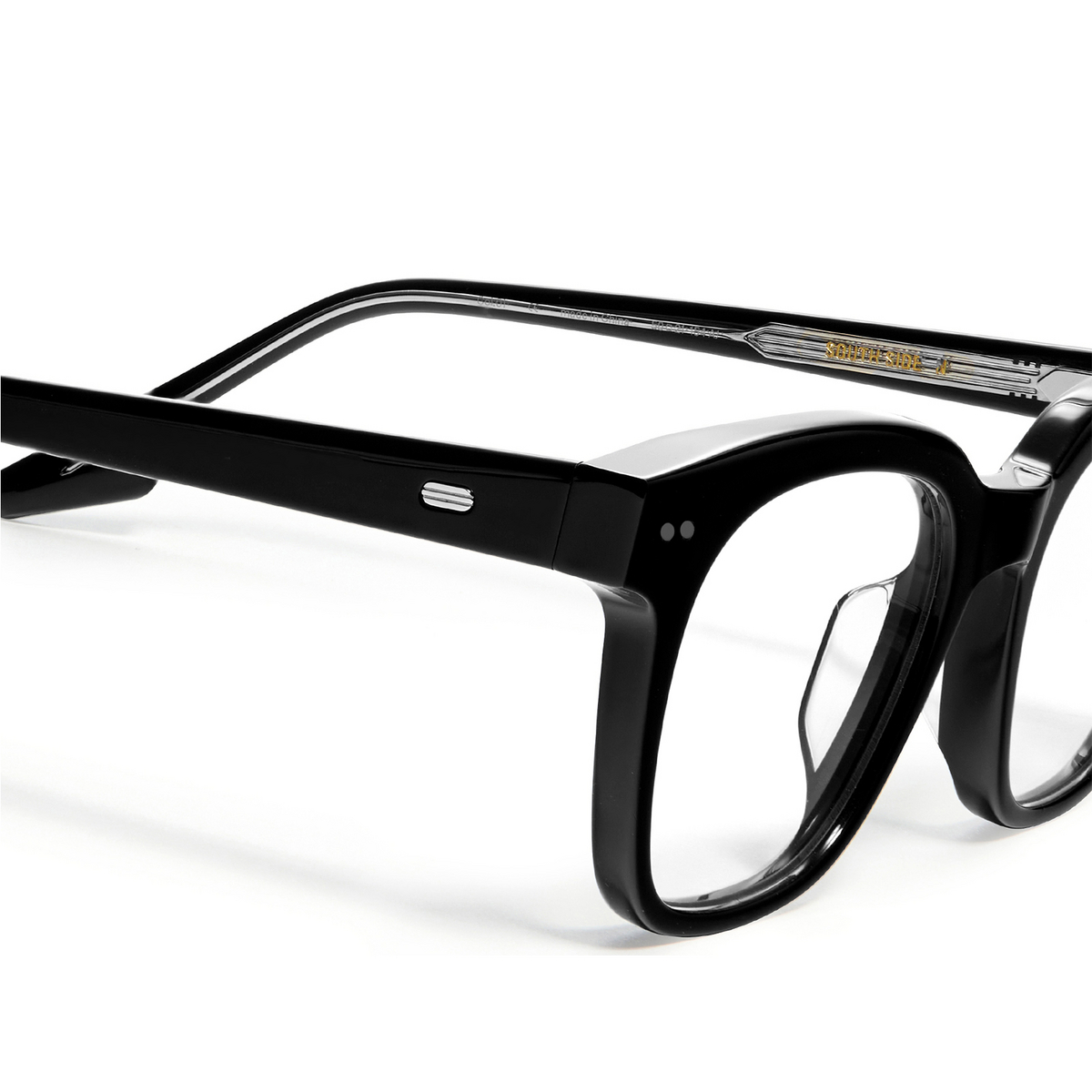 Gentle Monster® Square Eyeglasses: Southside color Black N-01 - product thumbnail 3/5.