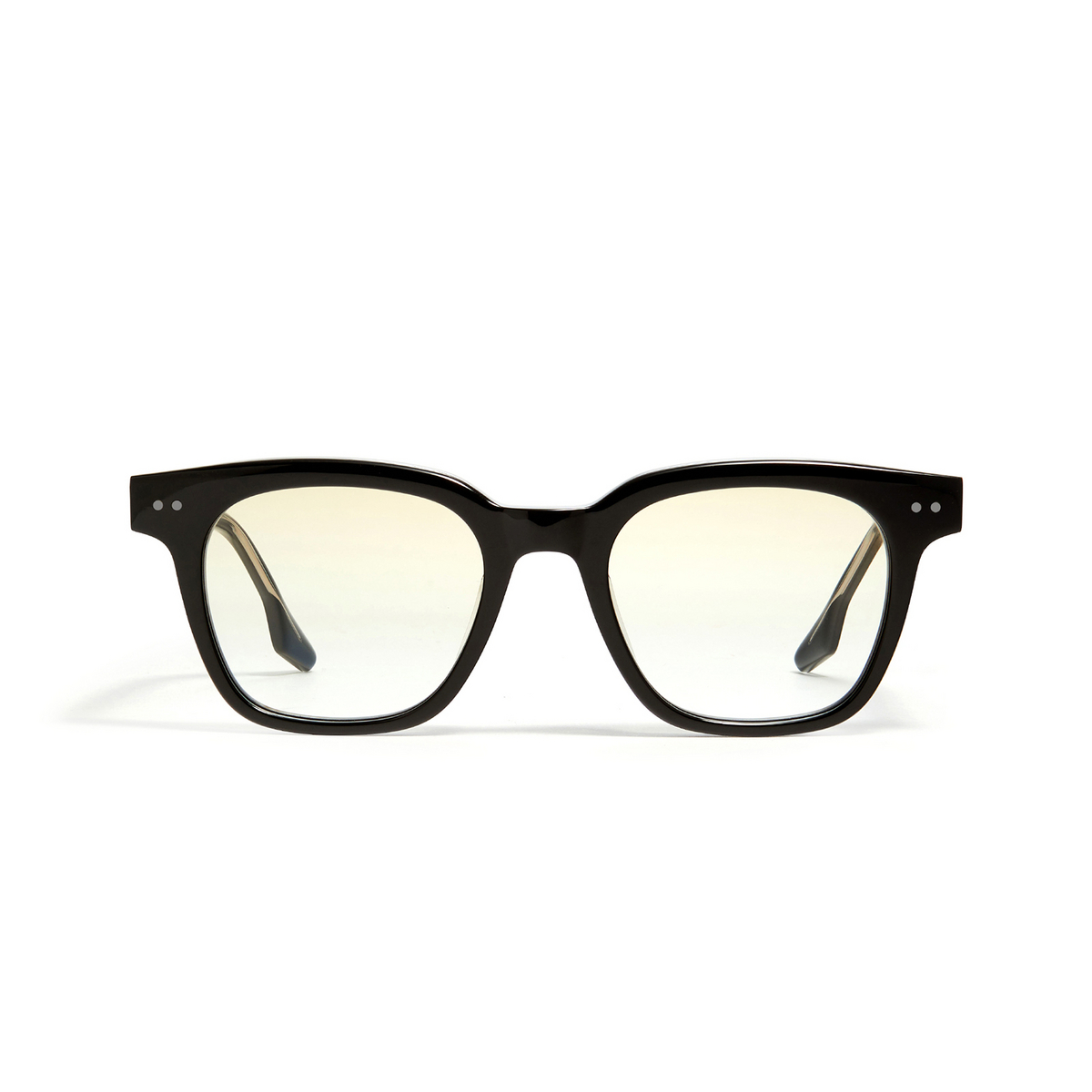Gentle Monster® Square Eyeglasses: Southside color Black N-01-BRG - front view.