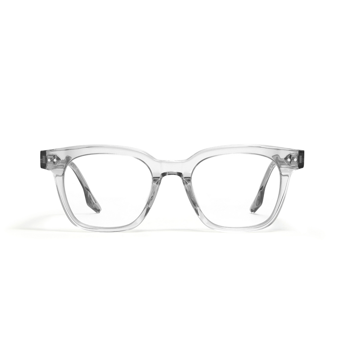Gentle Monster® Square Eyeglasses: Southside color N-GC4 Clear Grey - front view