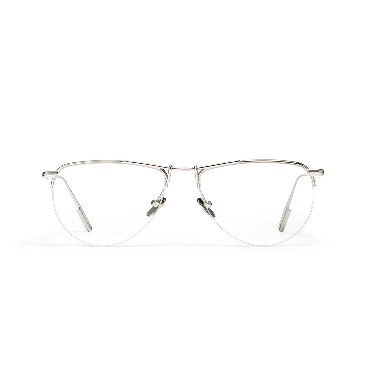 Gentle Monster® Aviator Eyeglasses: Swing color Silver 02 - front view.