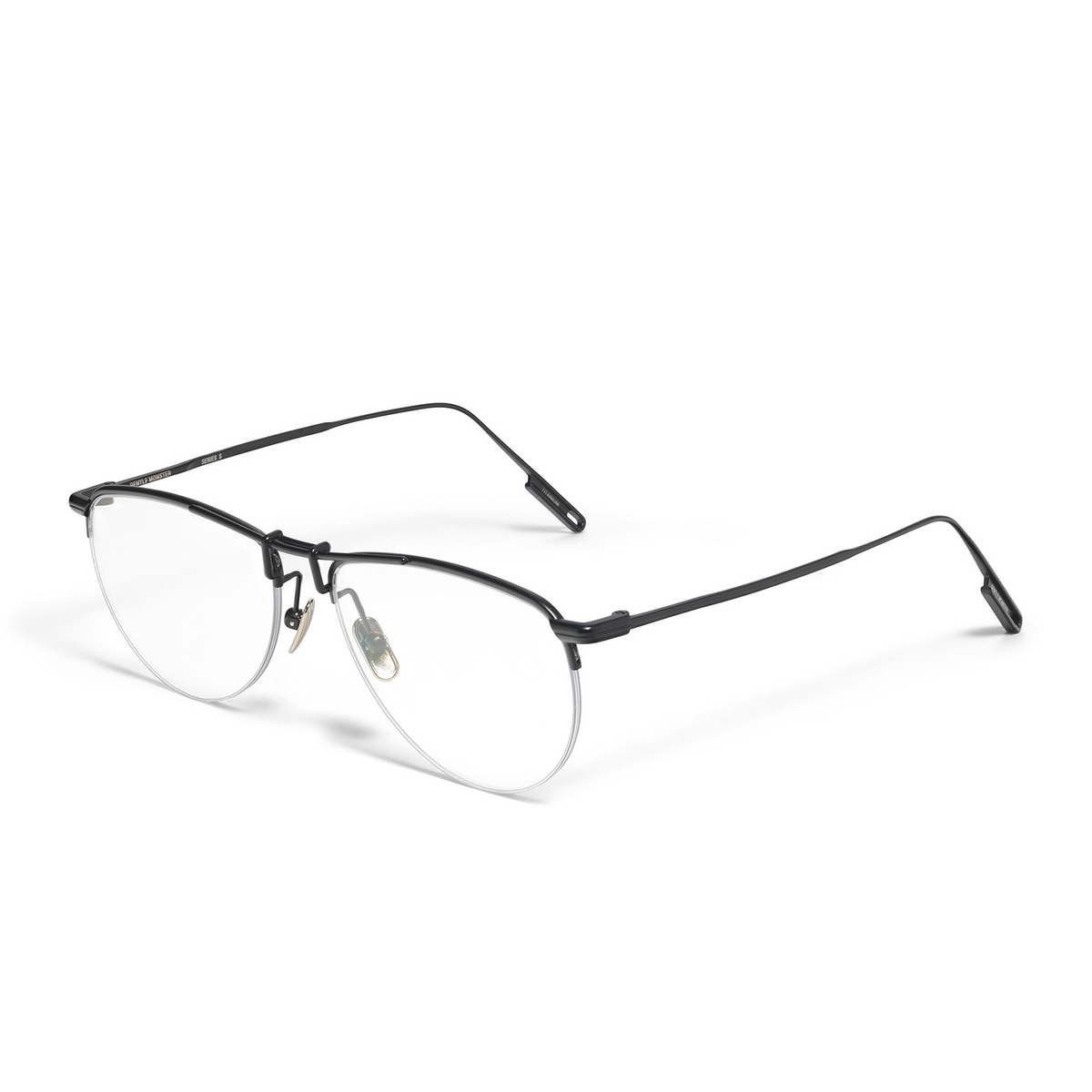 Gentle Monster® Aviator Eyeglasses: Swing color M01 Black - three-quarters view