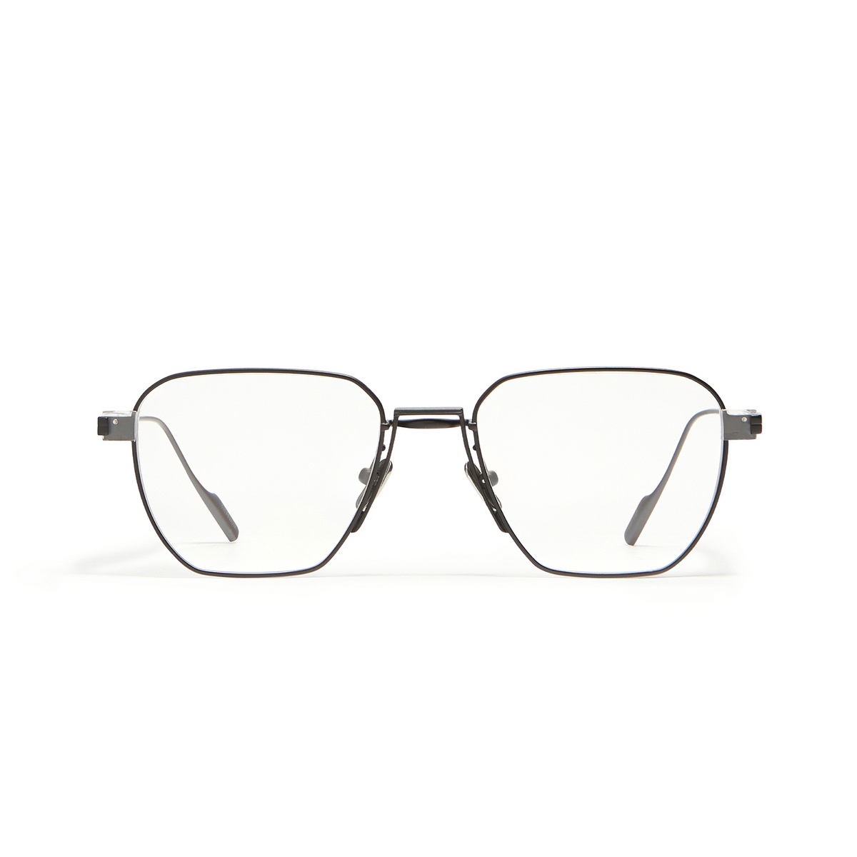 Gentle Monster® Square Eyeglasses: Taptap color C1 Black - front view