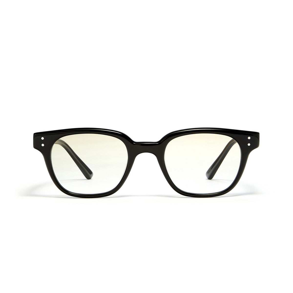 Gentle Monster® Square Eyeglasses: Volta color Black 01-BRG - front view.