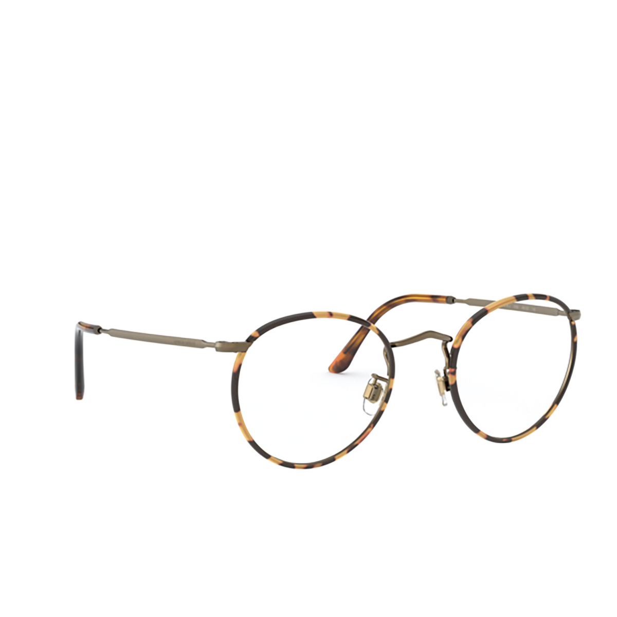 Giorgio Armani® Round Eyeglasses: AR 112MJ color Havana Brushed Bronze 3259 - 2/3.