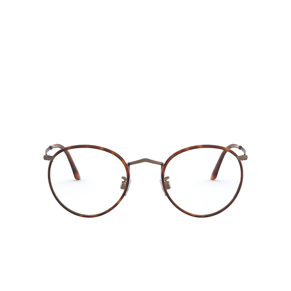 Giorgio Armani® Round Eyeglasses: AR 112MJ color Havana Brushed Bronze 3259 - 1/3.