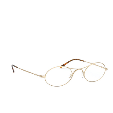 Giorgio Armani AR 229M Eyeglasses 3002 matte pale gold - three-quarters view