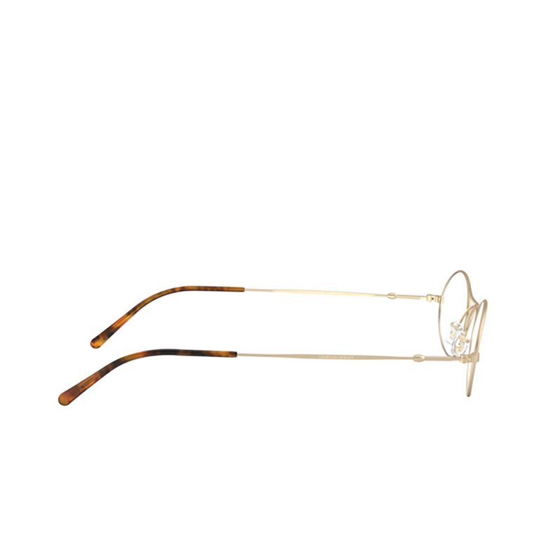 Giorgio Armani AR 229M Eyeglasses 3002 matte pale gold - 3/4