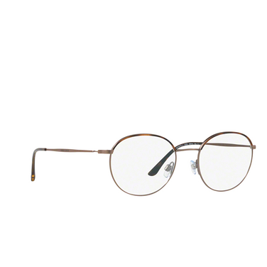 Giorgio Armani AR5070J Eyeglasses 3006 brown havana / matte bronze - three-quarters view