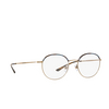 Giorgio Armani AR5070J Eyeglasses 3247 brushed gold / blue havana - product thumbnail 2/4
