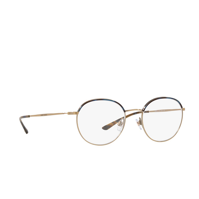 Giorgio Armani AR5070J Eyeglasses 3247 brushed gold / blue havana - 2/4