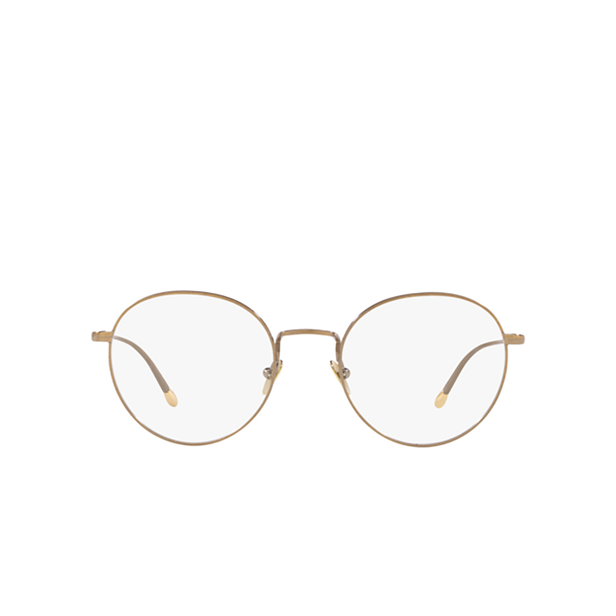 Giorgio Armani® Round Eyeglasses: AR5095 color Brushed Gold 3198 - 1/3.