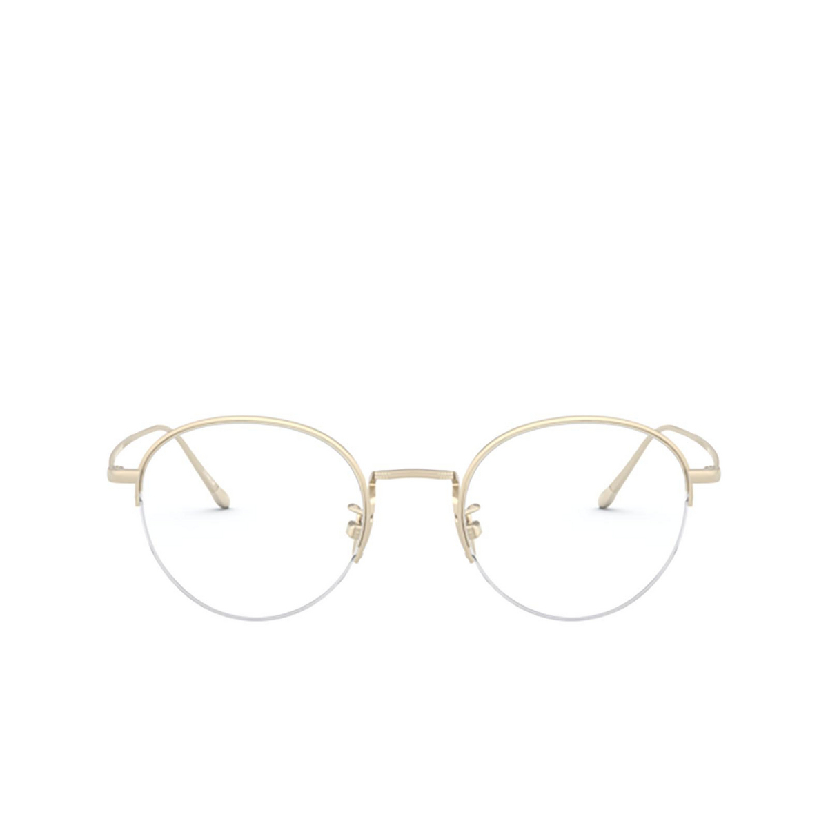Giorgio Armani® Round Eyeglasses: AR5098T color Brushed Soft Gold 3281 - 1/3.
