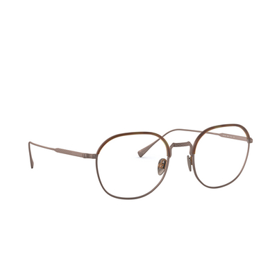 Giorgio Armani AR5103J Eyeglasses 3006 matte honey havana&bronze - three-quarters view