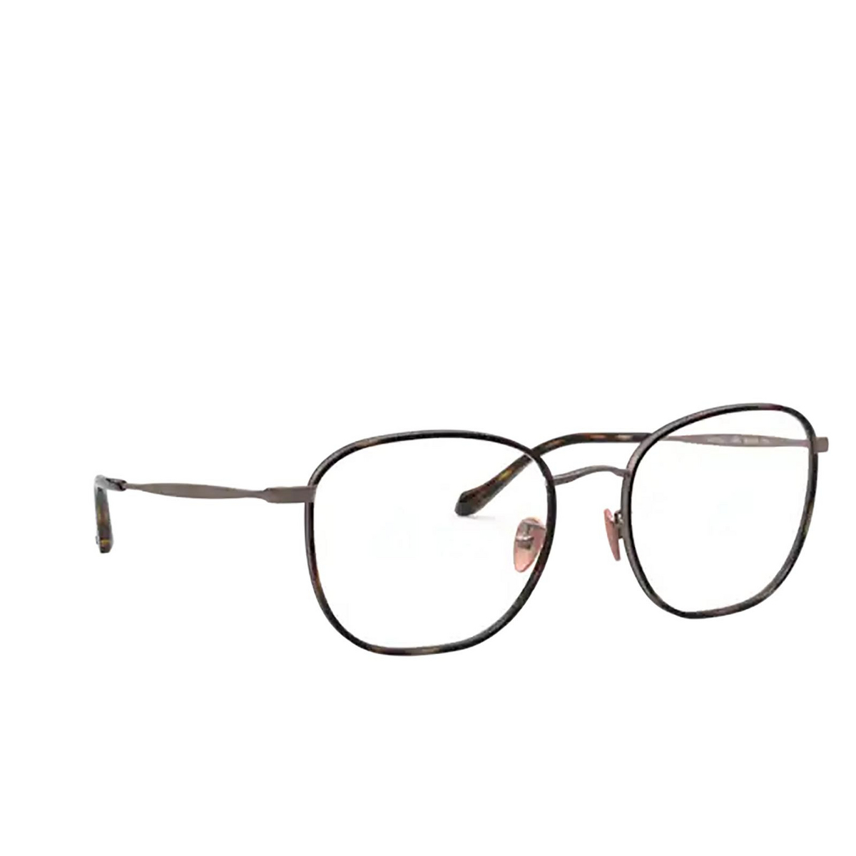 Giorgio Armani® Square Eyeglasses: AR5105J color Brown Havana / Bronze 3006 - three-quarters view.