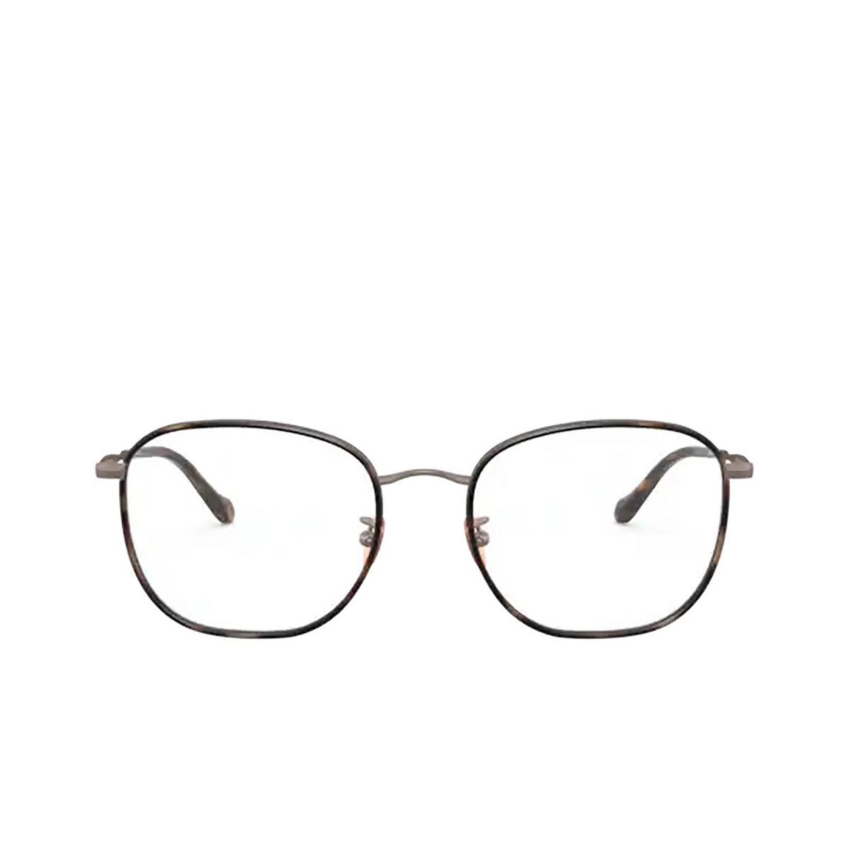 Giorgio Armani® Square Eyeglasses: AR5105J color Brown Havana / Bronze 3006 - front view.