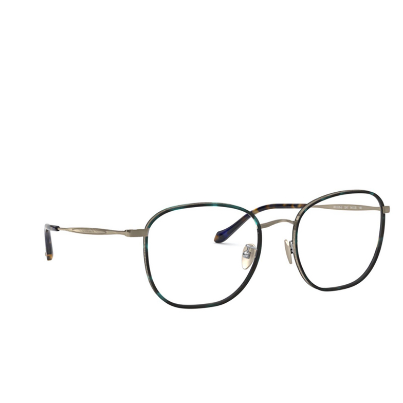 Giorgio Armani AR5105J Eyeglasses 3247 blue havana / brushed gold - 2/4