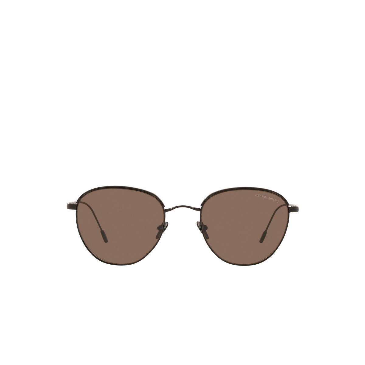 Giorgio Armani® Square Sunglasses: AR6048 color Matte Black 300173 - front view.