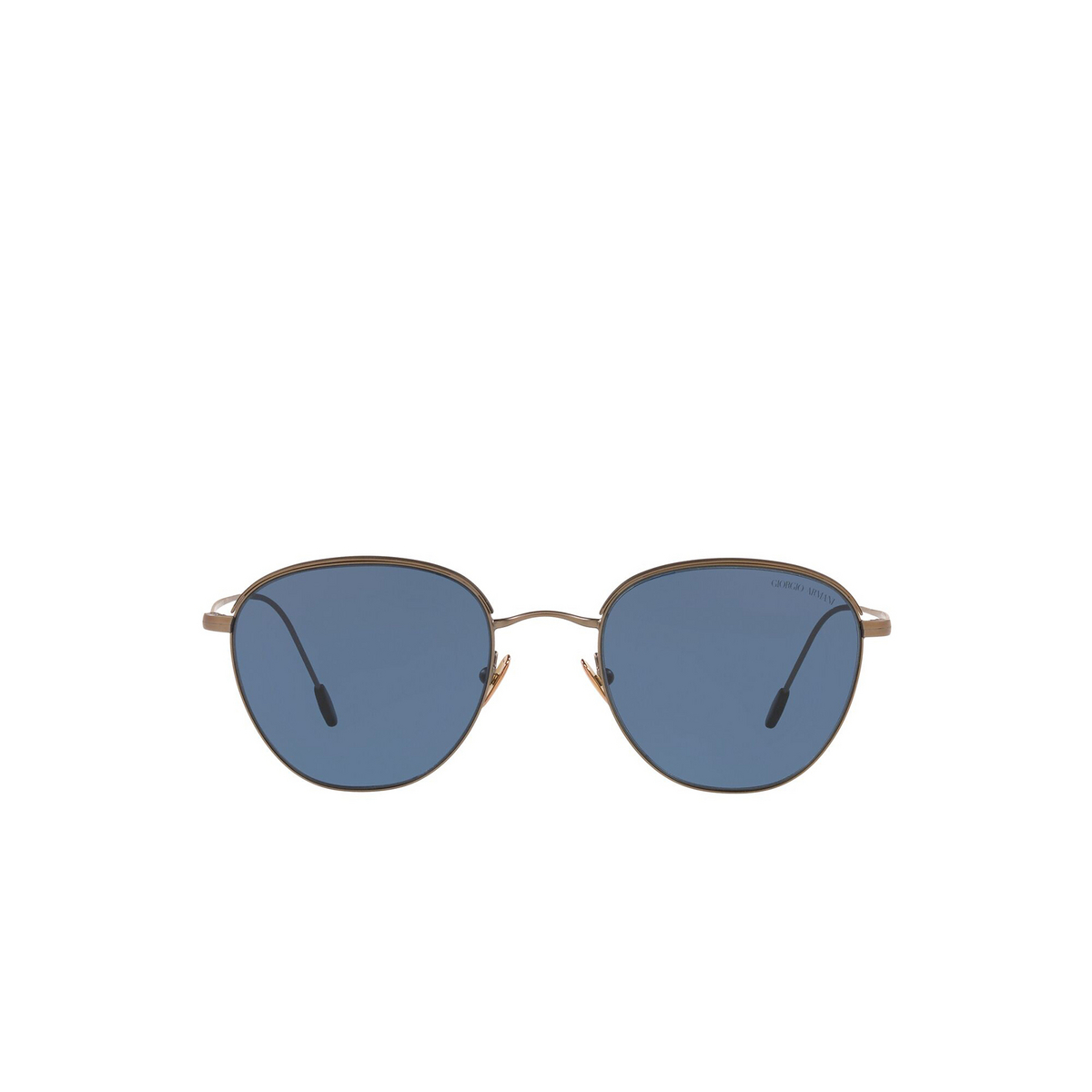 Giorgio Armani® Square Sunglasses: AR6048 color Matte Bronze / Matte Black 300680 - front view.
