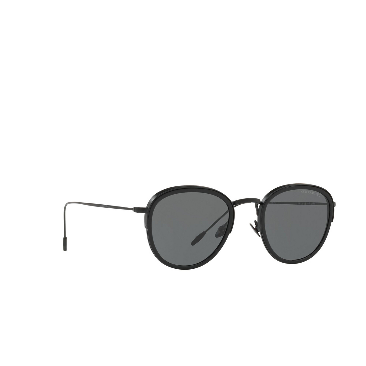 Giorgio Armani AR6068 Sunglasses 300187 Black - three-quarters view