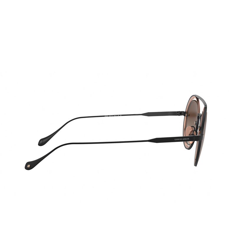 Occhiali da sole Giorgio Armani AR6085 300113 matte black / bronze - 3/4