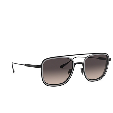 Giorgio Armani AR6086 Sunglasses 326111 matte black / gunmetal - three-quarters view