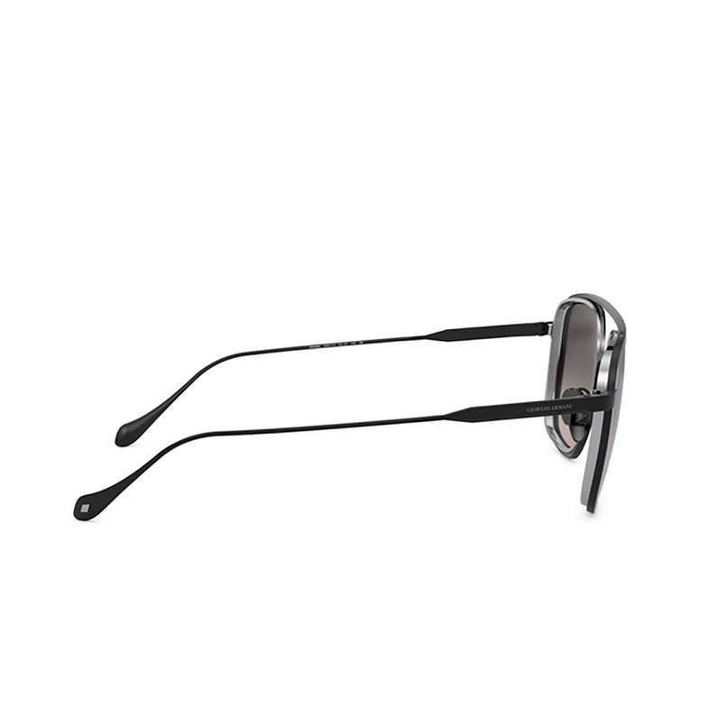 Giorgio Armani AR6086 Sunglasses 326111 matte black / gunmetal - 3/4