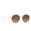 Gafas de sol Giorgio Armani AR6103J 300213 matte pale gold - Miniatura del producto 2/4