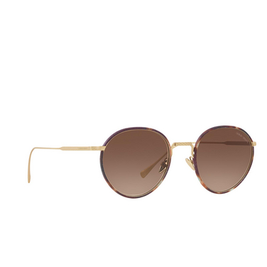 Giorgio Armani AR6103J Sunglasses 300213 matte pale gold - three-quarters view