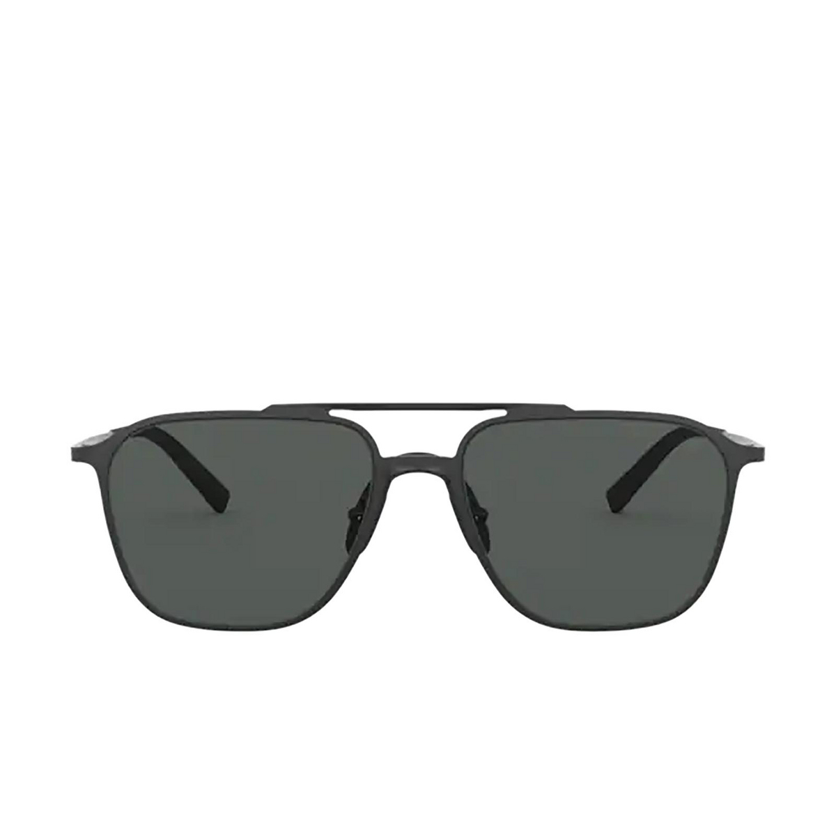 Giorgio Armani® Square Sunglasses: AR6110 color Matte Black 300187 - front view.