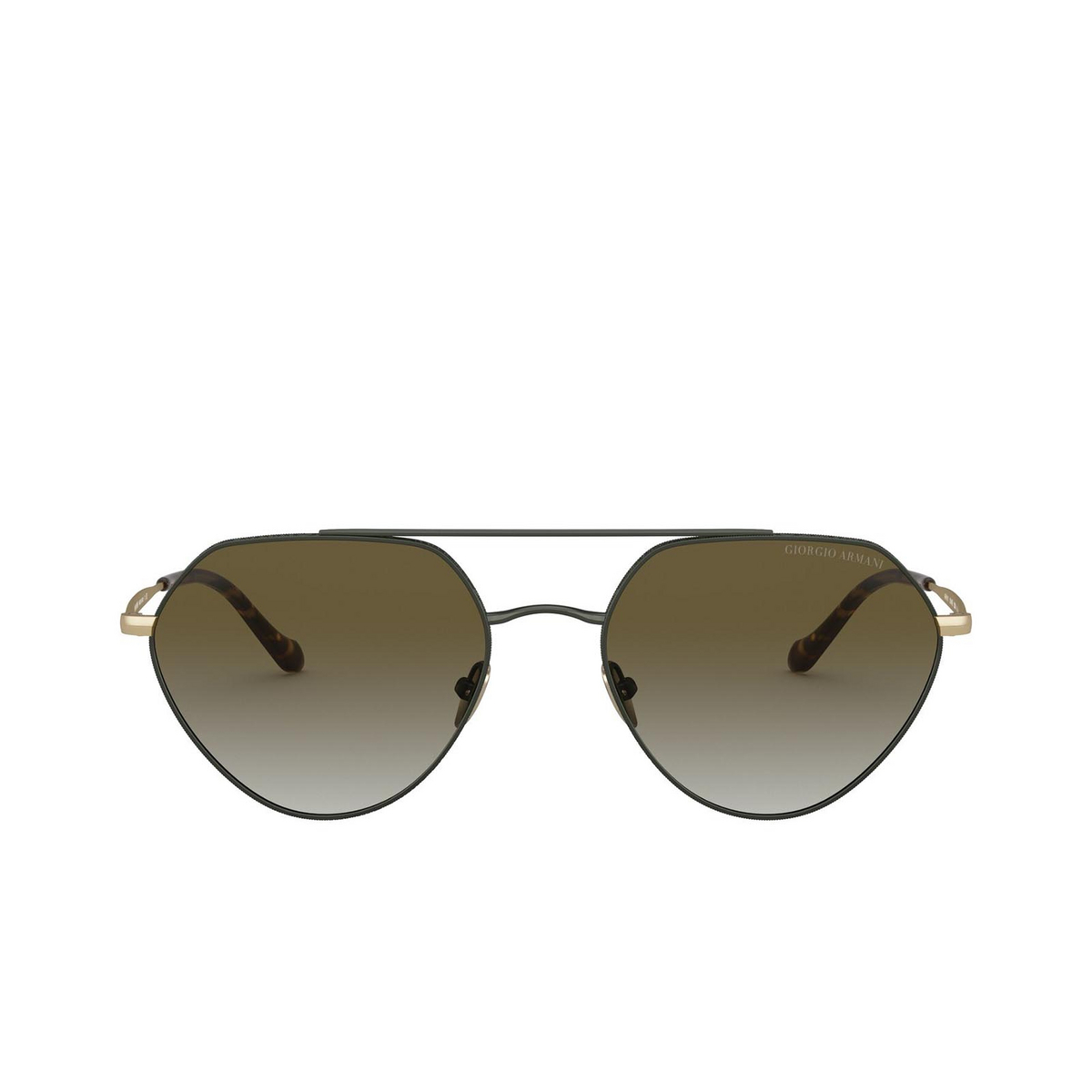 Giorgio Armani AR6111 Sunglasses 33148E Matte Dark Green - front view